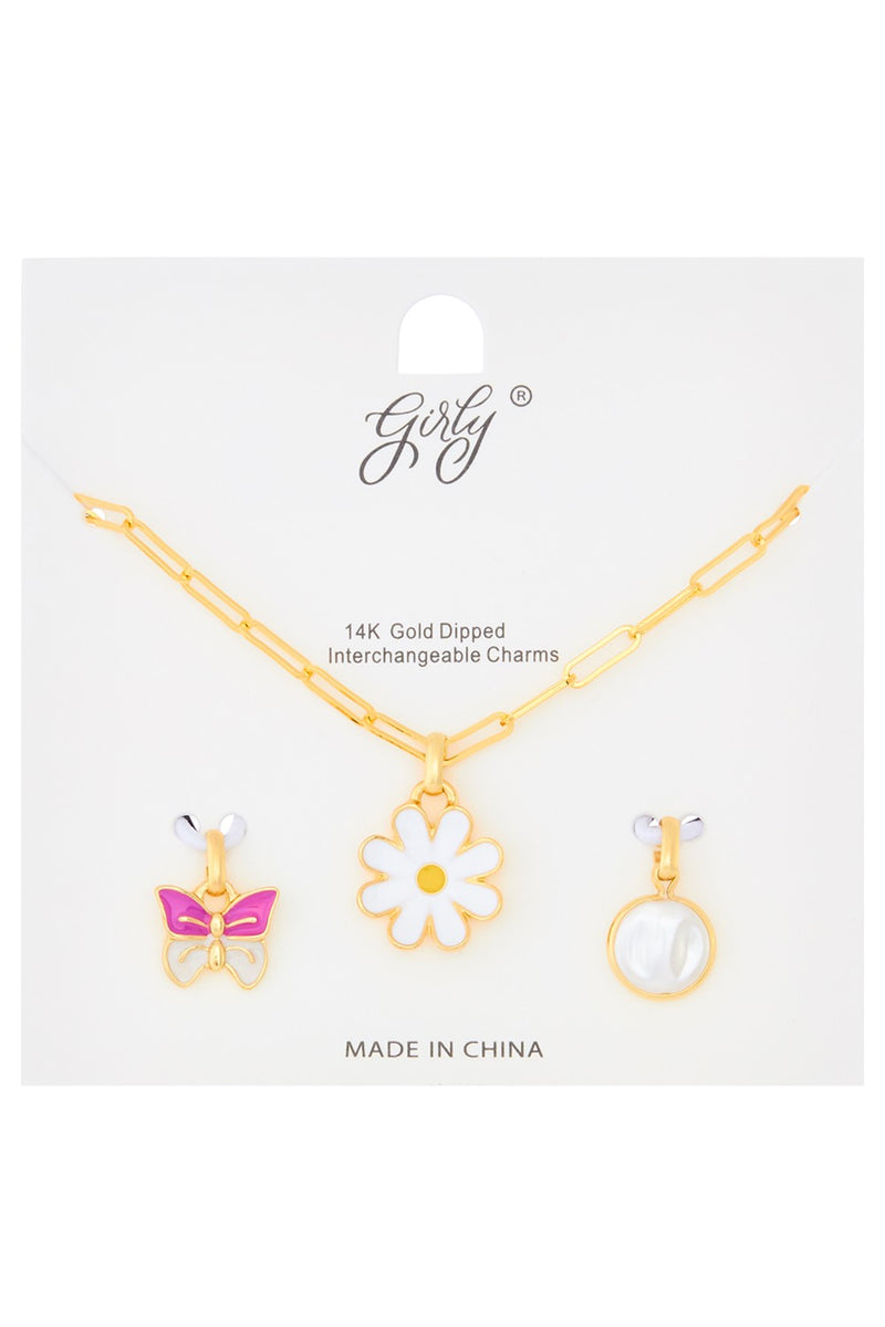 Interchangeable Charm Necklace