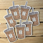 Iced Latte Sticker
